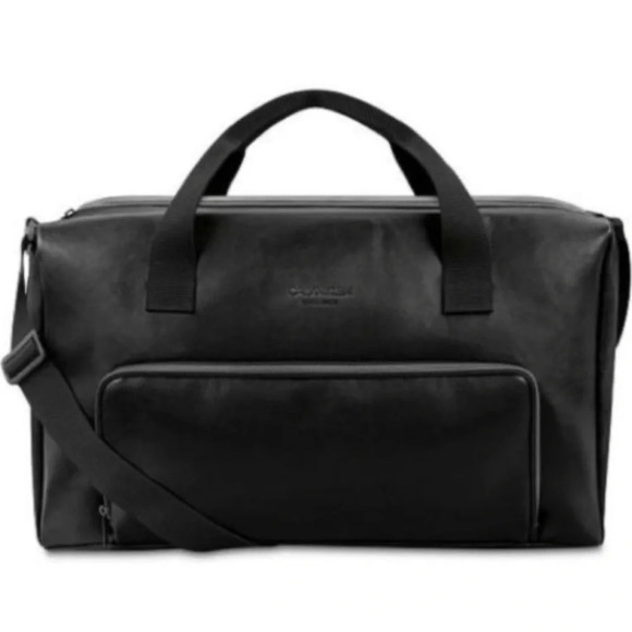 Calvin Klein Other - SOLD Calvin Klein Men's Black Faux LeatherDuffle Gym/Travel bag